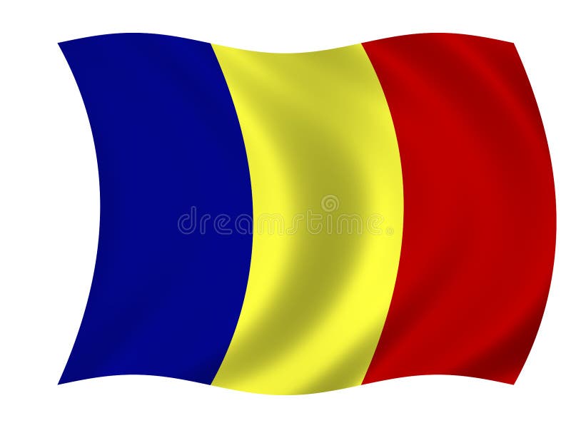 flaga Romania royalty ilustracja flaga Romania royalty ilustracja