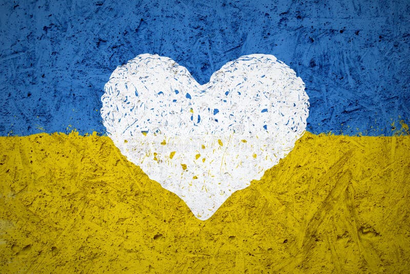 Flaga Ukraina z kierowym symbolem