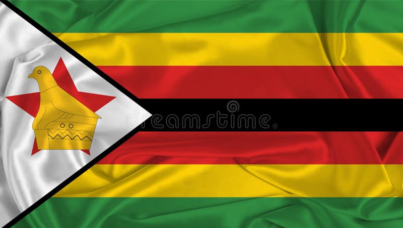 Flaga Zimbabwe obraz royalty free