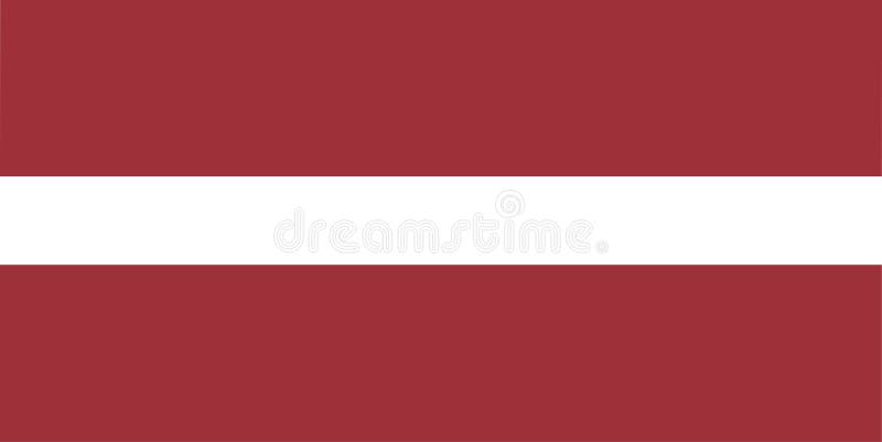 Flagga av den Lettland vektorillustrationen stock illustrationer Flagga av den Lettland vektorillustrationen stock illustrationer