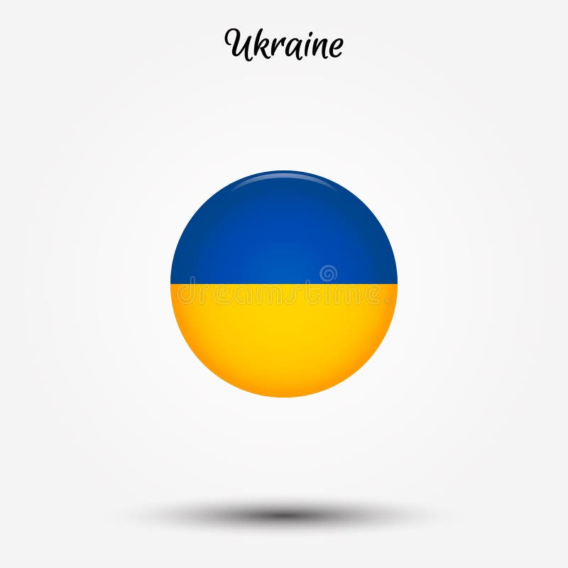Flagga av den Ukraina symbolen stock illustrationer Flagga av den Ukraina symbolen stock illustrationer