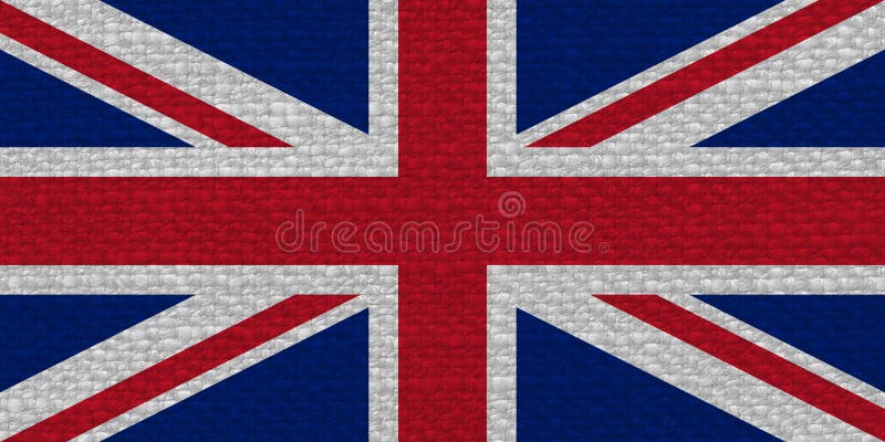 national flag of the United Kingdom (UK) aka Union Jack with fabric texture. national flag of the United Kingdom (UK) aka Union Jack with fabric texture