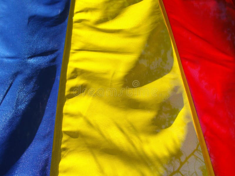 Flagga av Rumänien royaltyfria bilder Flagga av Rumänien royaltyfria bilder
