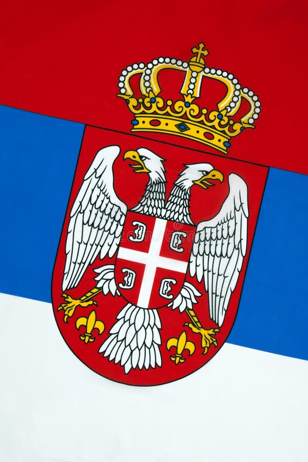 Flagga av Serbien royaltyfri foto Flagga av Serbien royaltyfri foto