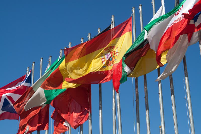 Flagga av Spanien arkivbilder Flagga av Spanien arkivbilder