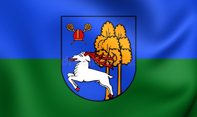 Flagga av älgstaden, Polen