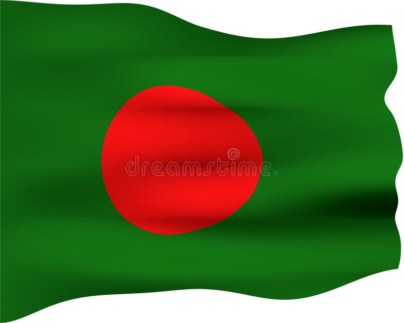 flagga för 3d bangladesh royaltyfri illustrationer flagga för 3d bangladesh royaltyfri illustrationer