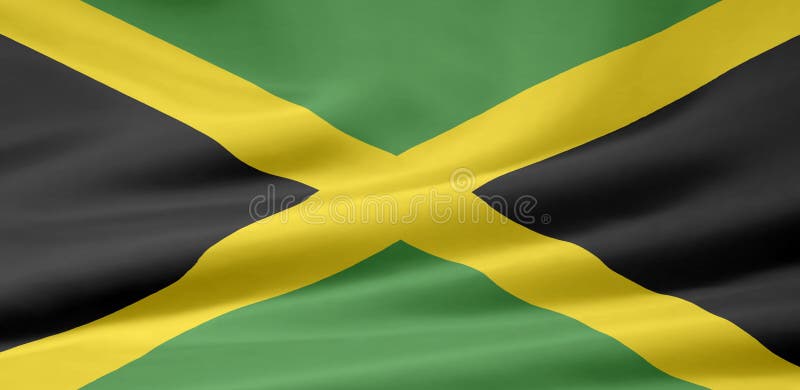 flagga jamaica royaltyfri illustrationer flagga jamaica royaltyfri illustrationer