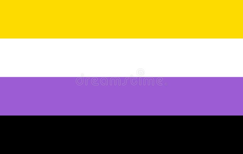 Non-Binary pride community flag, LGBT symbol. Sexual minorities identity. Vector. Non-Binary pride community flag, LGBT symbol. Sexual minorities identity. Vector