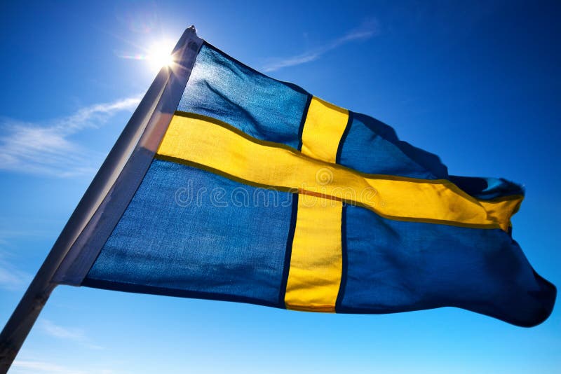 flagga sweden arkivbild flagga sweden arkivbild