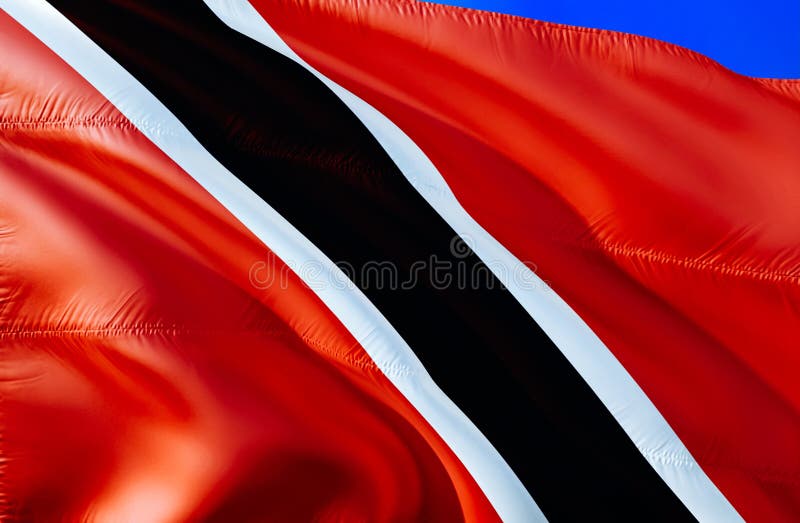 flagga tobago trinidad vinkande design för flagga 3D Det nationella symbolet av Trinidad och Tobago, tolkning 3D Nationella färge royaltyfri fotografi flagga tobago trinidad vinkande design för flagga 3D Det nationella symbolet av Trinidad och Tobago, tolkning 3D Nationella färge royaltyfri fotografi
