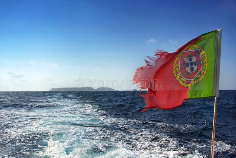  flaggaportugis arkivfoto