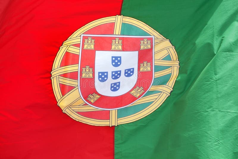  flaggaportugiswind royaltyfria foton