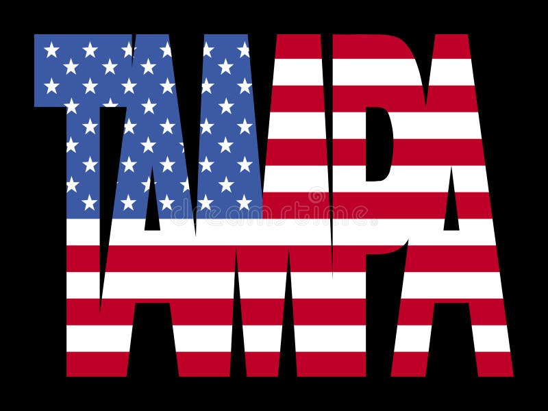 flaggatampa text vektor illustrationer flaggatampa text vektor illustrationer
