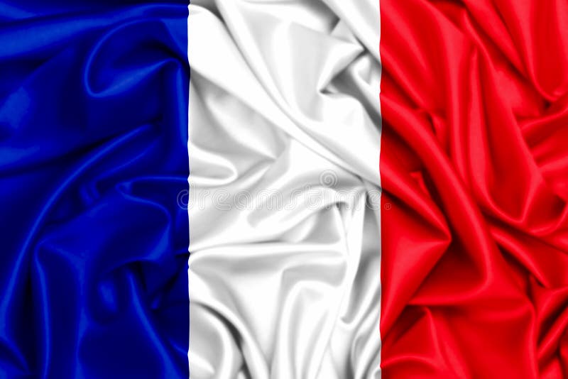 Flagge 3d Von Frankreich Wellenartig Bewegend In Den Wind Stock