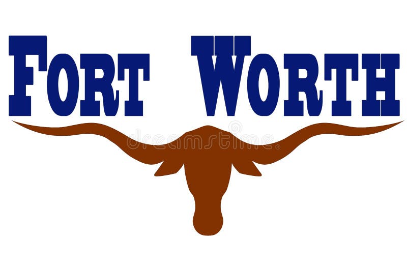 Flagge der Stadt Fort Worth in Texas, USA lizenzfreie abbildung Flagge der Stadt Fort Worth in Texas, USA lizenzfreie abbildung