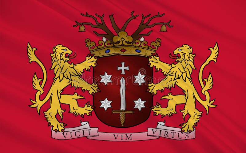 Flagge von Haarlem, die Niederlande