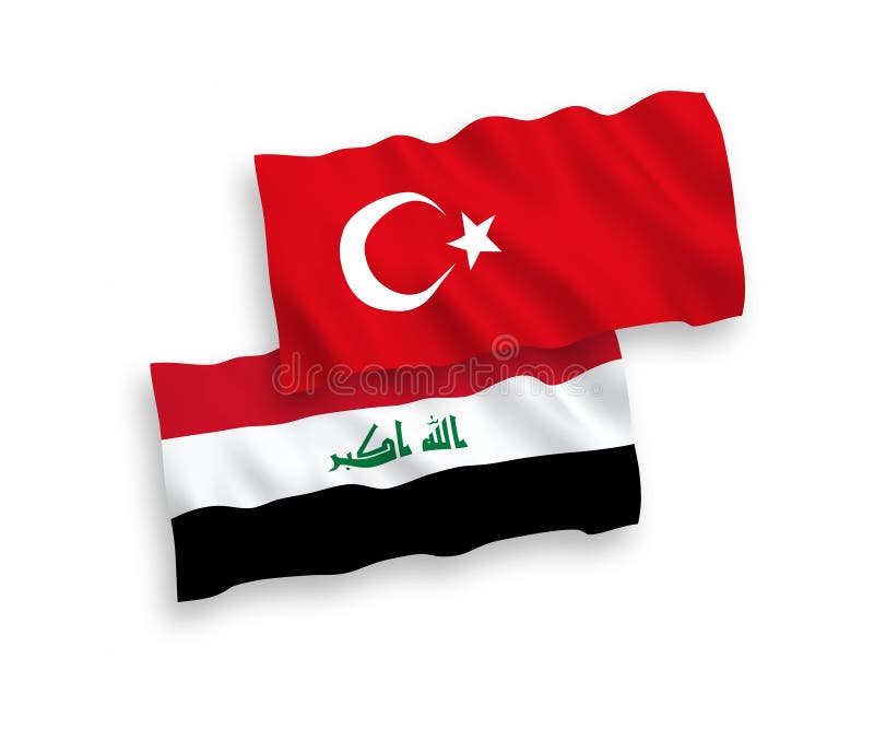 Die Türkei Gegen Der Irak-Rauchdie Flaggen Nebeneinander Gesetzt Türkische-  Und Irak-Flagge Zusammen Stock Abbildung - Illustration von freundschaft,  moslems: 123972244