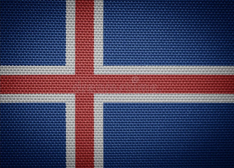 Flaggen Island stockfotos