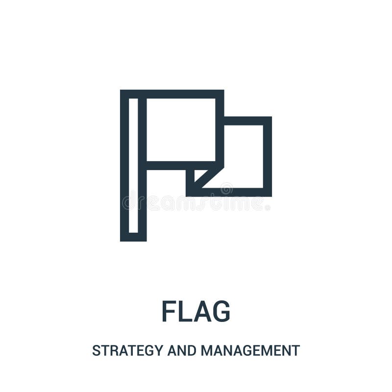 Flaggenikonenvektor von der Strategie und von der Managementsammlung Dünne Linie Flaggenentwurfsikonen-Vektorillustration stock abbildung Flaggenikonenvektor von der Strategie und von der Managementsammlung Dünne Linie Flaggenentwurfsikonen-Vektorillustration stock abbildung