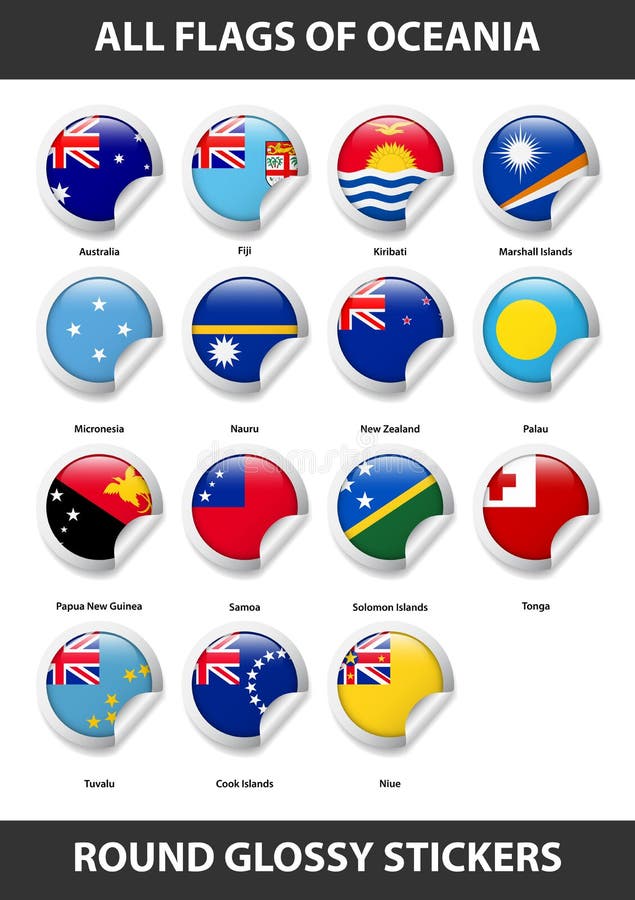 All Flags Of The World In Alphabetical Order Stock Vector