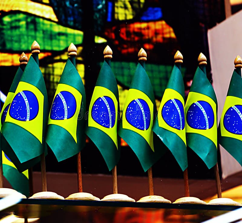 Flags of Brazil royalty free stock image Flags of Brazil royalty free stock image