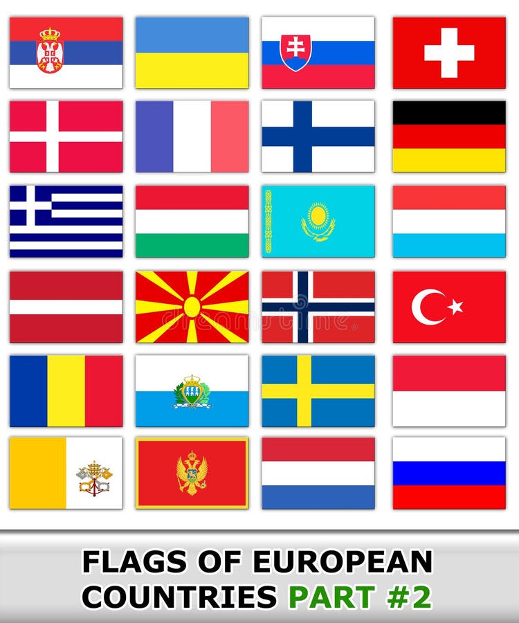 Flags of European Countries Stock Illustration - Illustration of business,  flags: 11193157