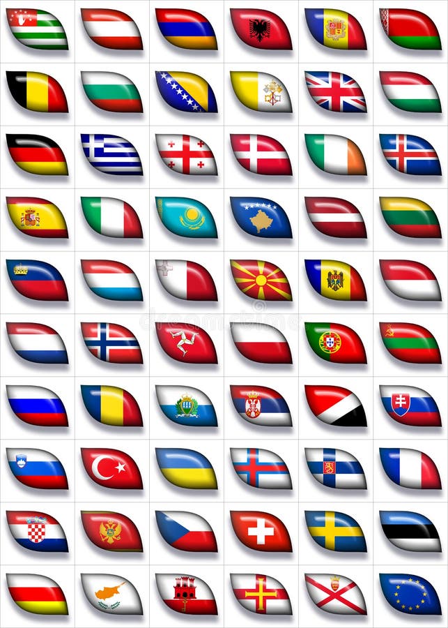 Flags of European Countries Stock Illustration - Illustration of business,  flags: 11193157