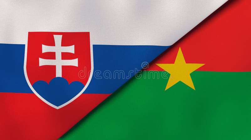 Dos Estados banderas de Eslovaquia a.