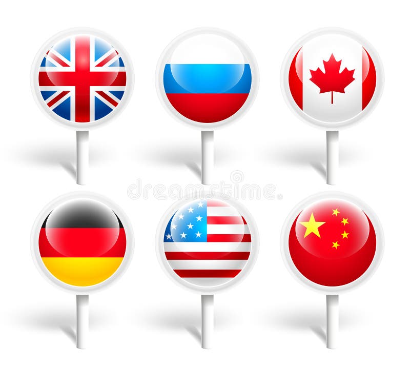 Flags. Vector illustration royalty free illustration Flags. Vector illustration royalty free illustration