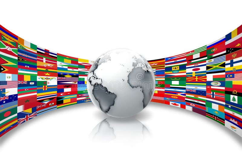 Flags of the world stock illustration Flags of the world stock illustration