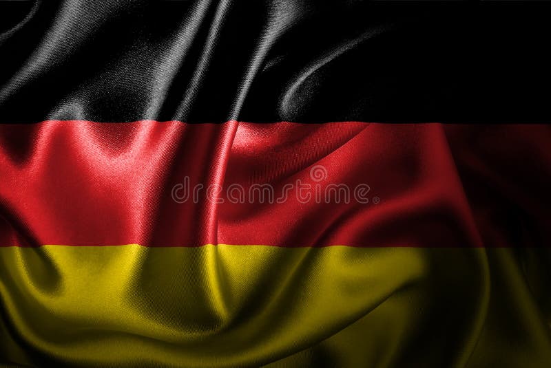 Germany Silk Satin Flag stock illustration. Illustration of germany ...