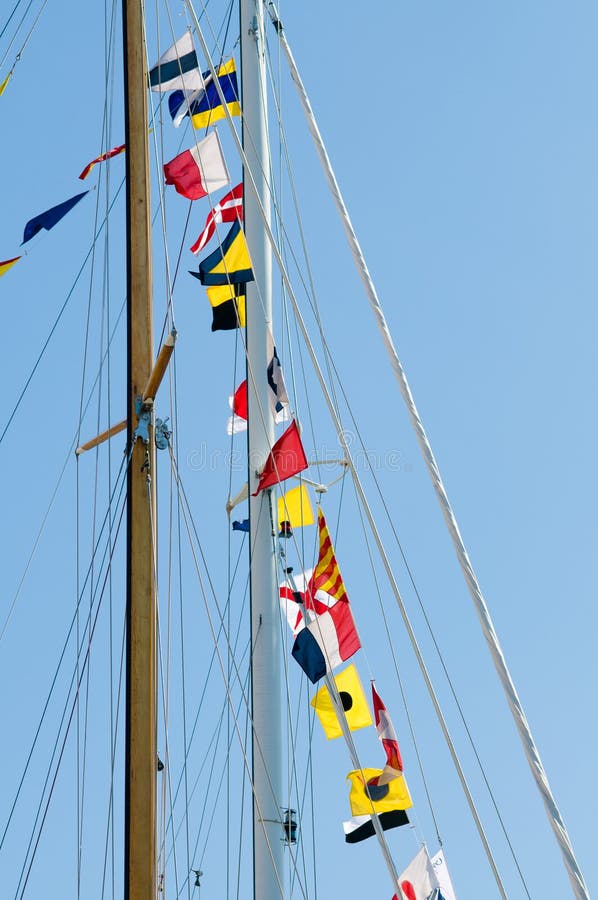 sailboat mast flags