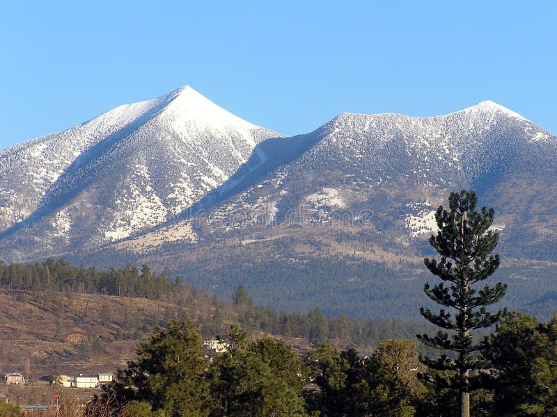 Mountain Landscape San Francisco Peaks Near Flagstaff In Arizona