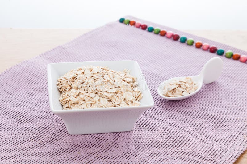 Flaked Oatmeal a Very Healthy Cereal Stock Photo Image of alimentary