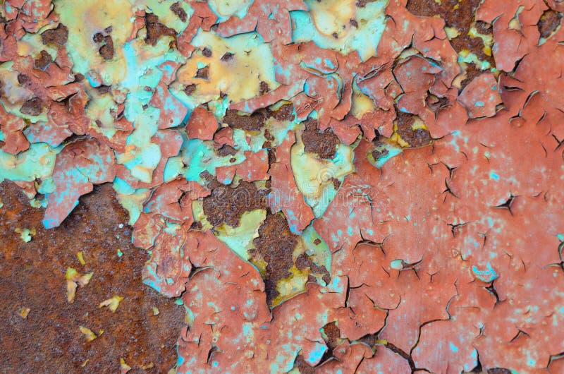 Flaking Paint Metal Texture Stock Photo Image of color, layer 94563738