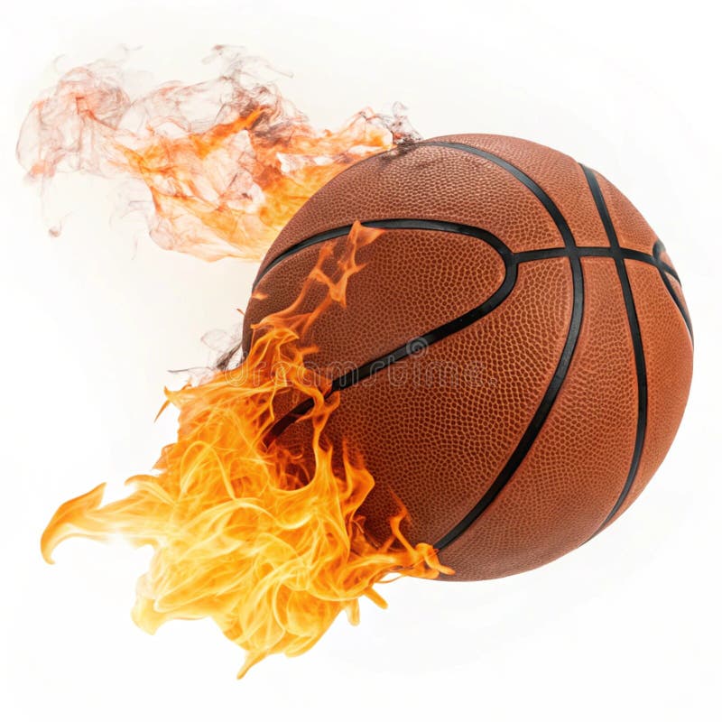 Flamande basket isolerat på vit bakgrund vektor illustrationer