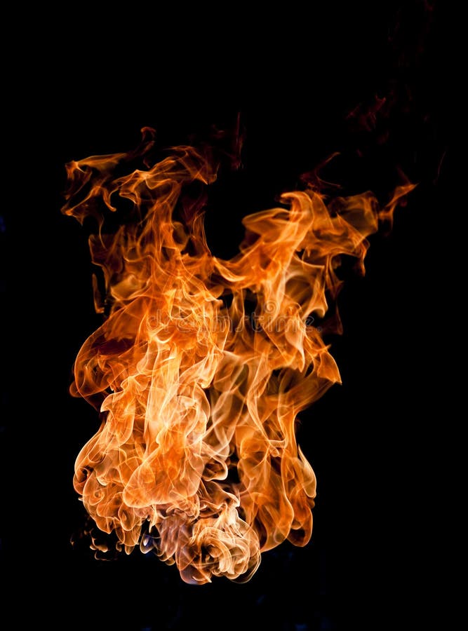 Strong Flames on black background. Strong Flames on black background