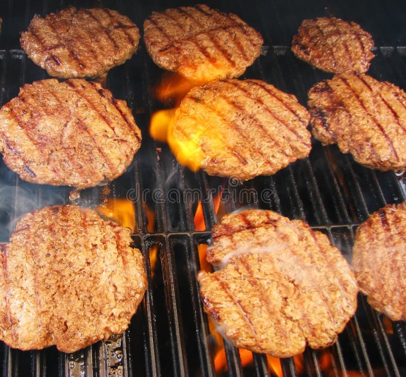 Flame Broiled Hamburgers