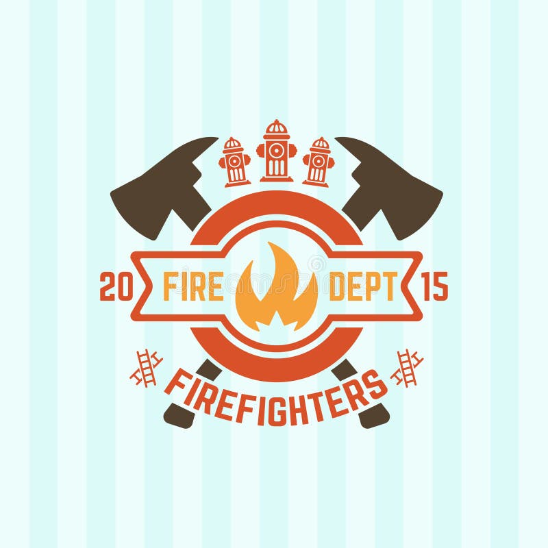 Fire Department Badge Logo Template Illustration Design. Vector EPS 10 ...