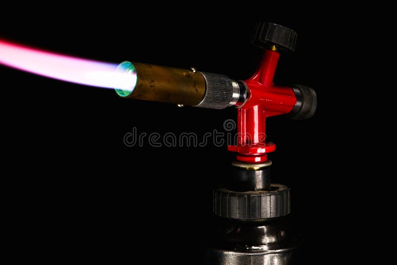 Flame gas burner stock photo. Image of burn, manual, instrument 71030416