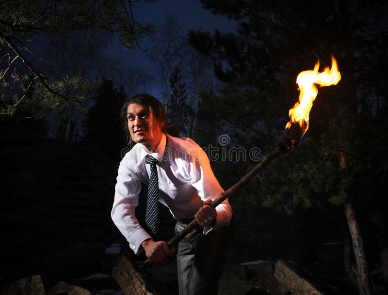 Flame holder stock image. Image of direction, faith, dark 12823505