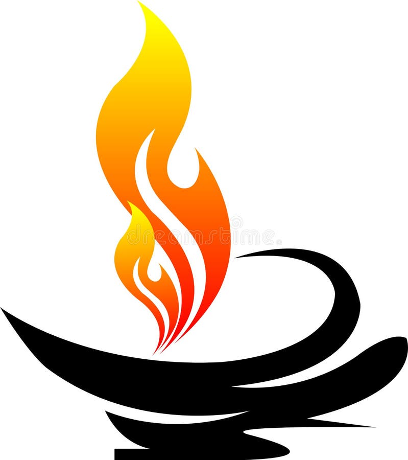 Flame light vector illustration