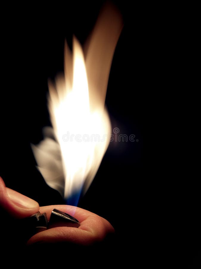 Flame from a lighter