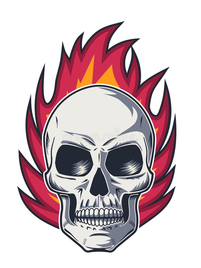 Flame Skull Stock Illustrations – 4,069 Flame Skull Stock Illustrations ...