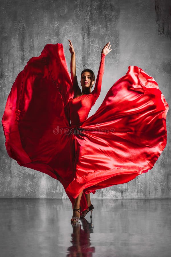 Flamenco dancer holding spectacular pose Vector Image