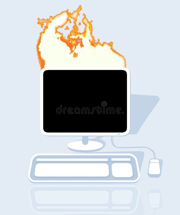 Flames royalty free illustration