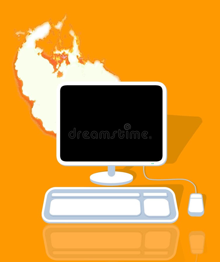 Flames royalty free illustration