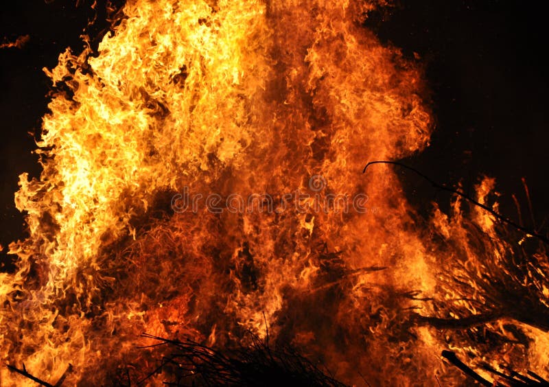 Rising Flames stock image. Image of campfire, fireplace 3056243