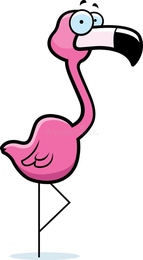 Flamingo cor-de-rosa ilustração stock
